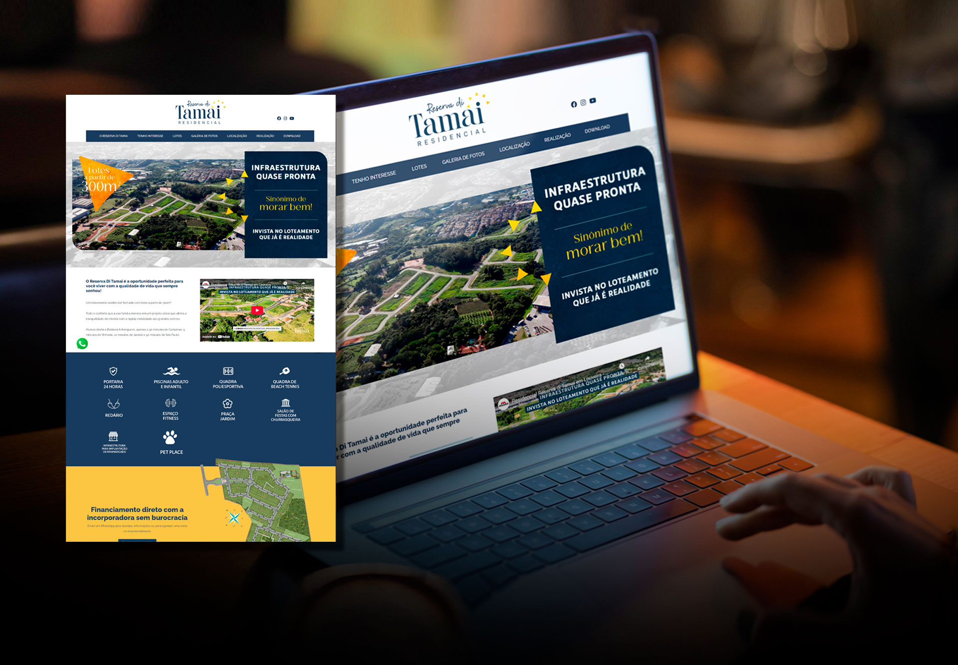 Identidade Visual e criação Campanha de Lançamento Reserva Di Tamai