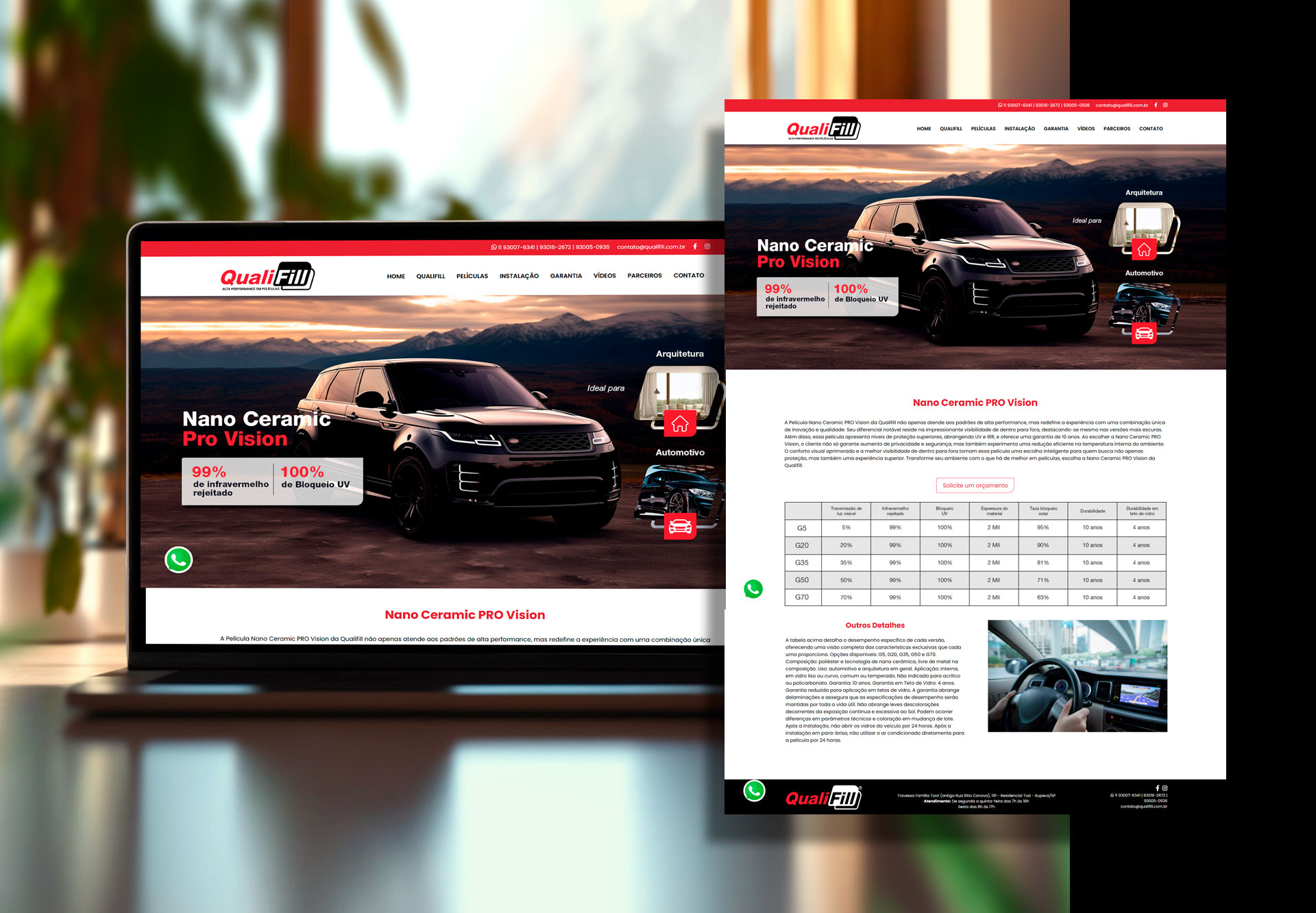 Identidade Visual Qualifill e criação de site
