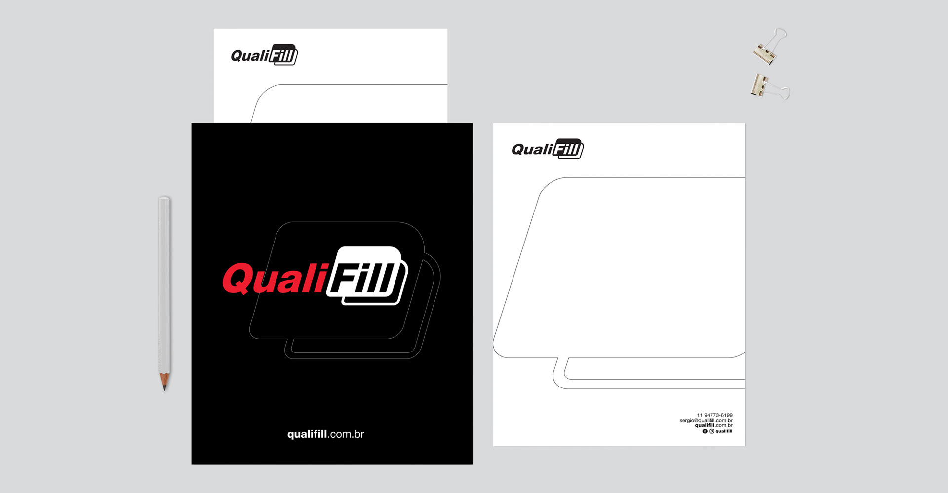 Identidade Visual Qualifill e criação de site