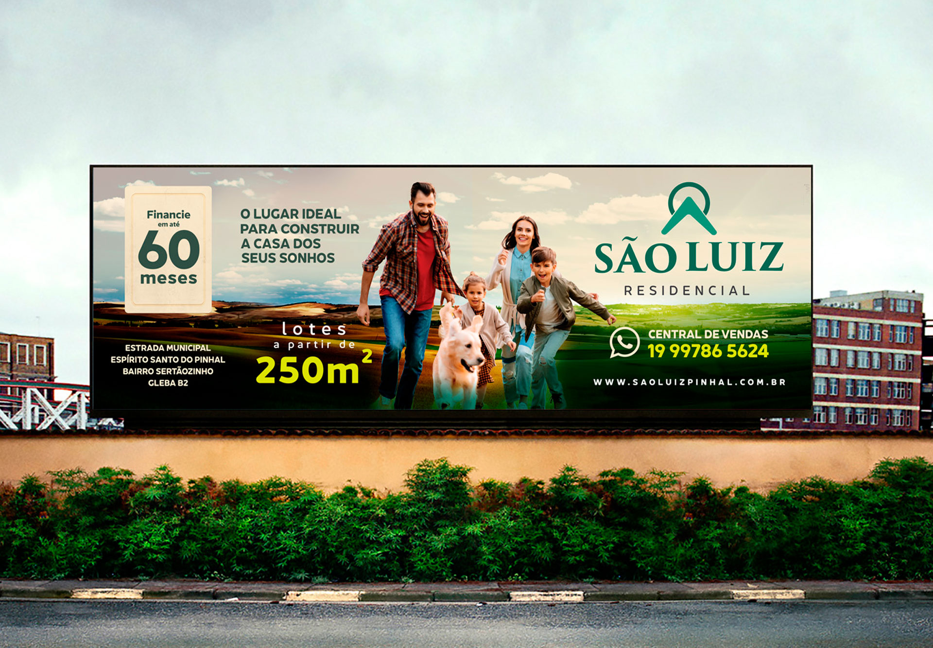 Identidade Visual e criação Campanha de Lançamento São Luiz Residencial