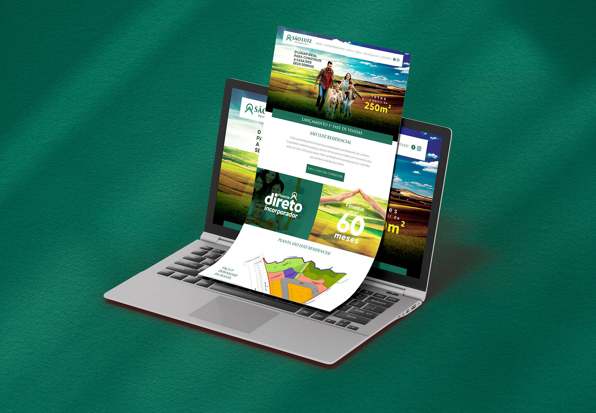 Identidade Visual e criação Campanha de Lançamento São Luiz Residencial