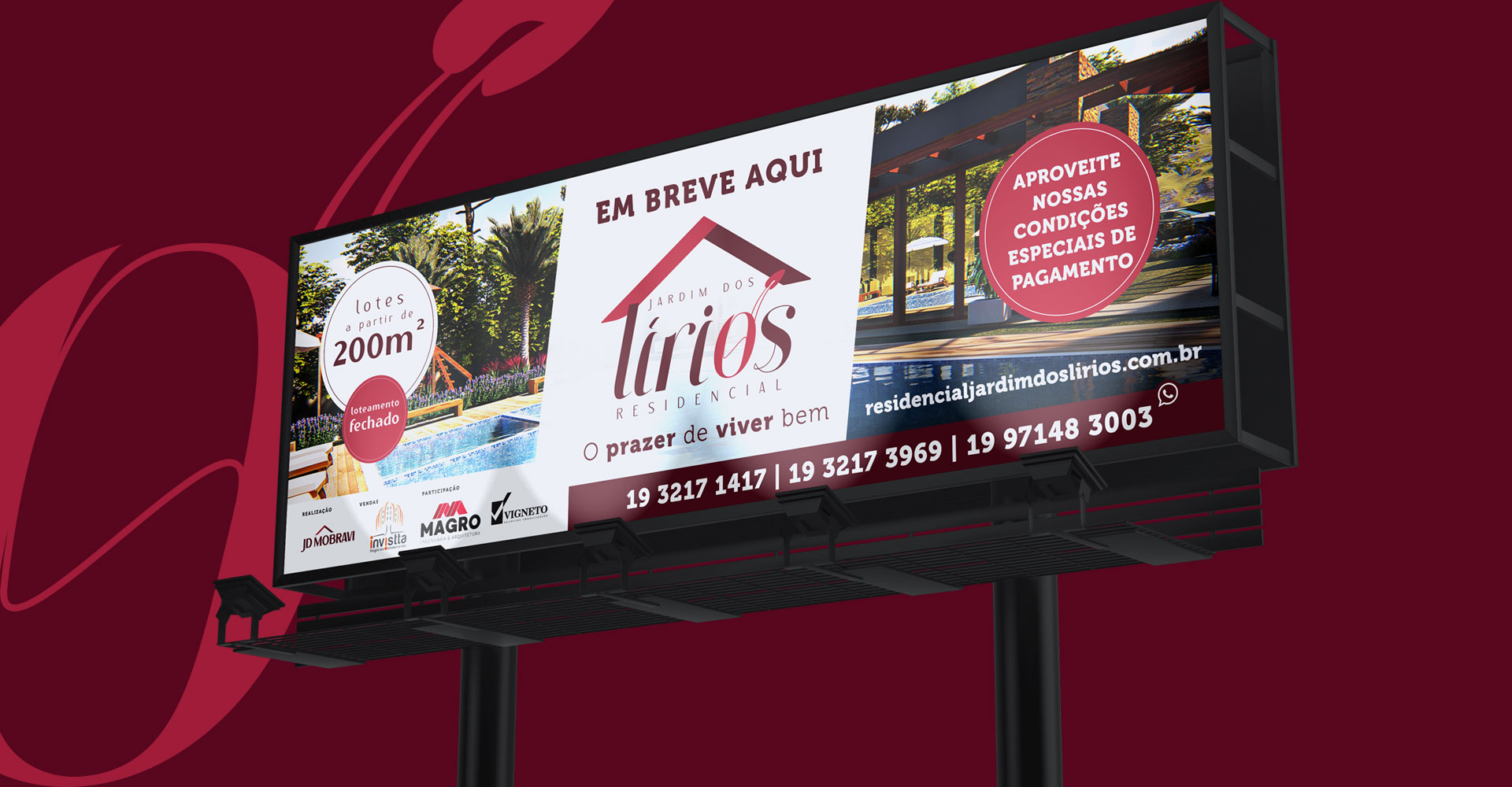 Identidade Visual e criação Campanha de Lançamento Jardim dos Lírios