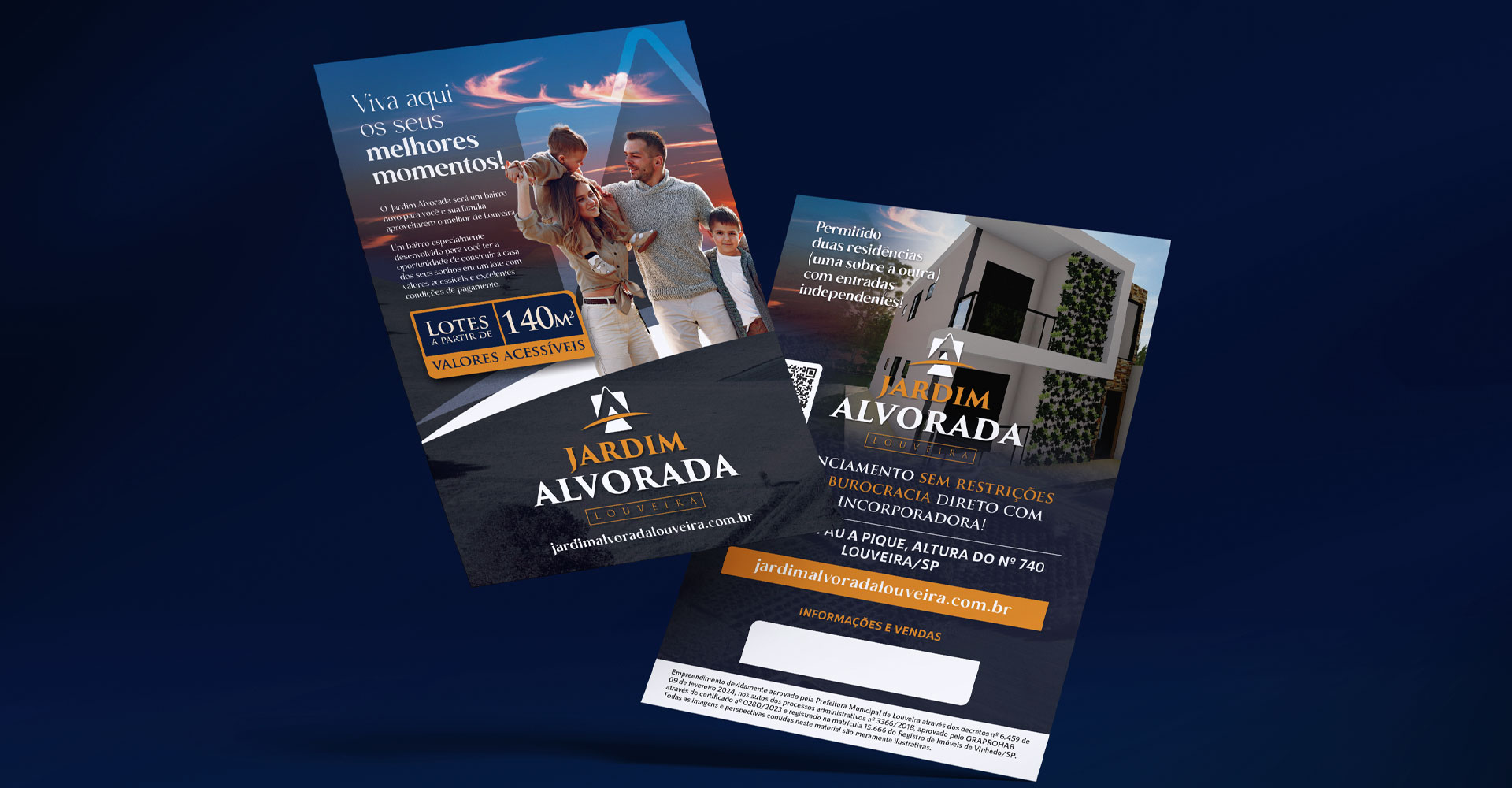 Identidade Visual e criação Campanha de Lançamento Jardim Alvorada Louveira
